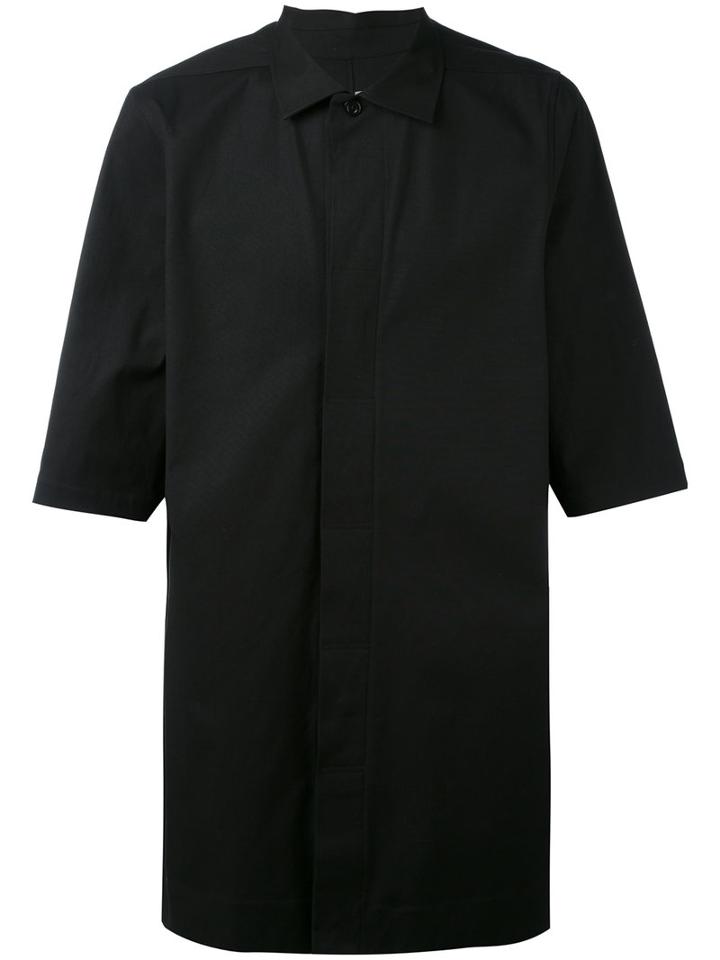 Rick Owens - Magnum Shirt - Men - Cotton/rubber - 50, Black, Cotton/rubber