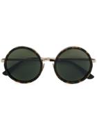 Saint Laurent Eyewear Round Framed Sunglasses - Metallic