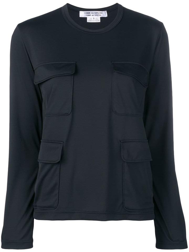 Comme Des Garçons Comme Des Garçons Oversized Pocket T-shirt - Black