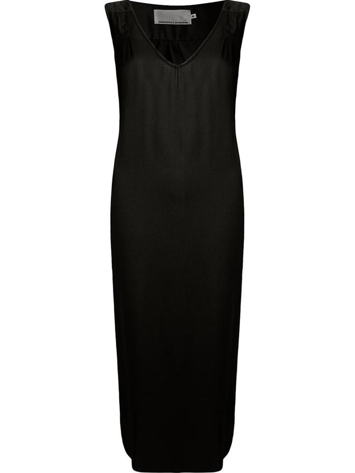 Emannuelle Junqueira V-neck Midi Gown, Women's, Size: 42, Black, Viscose/modal