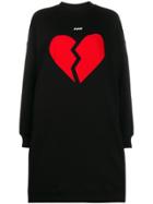 Msgm Broken Heart Sweater - Black