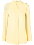 Jil Sander Navy Single Button Blouse - Yellow & Orange