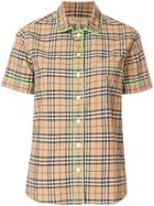 Burberry Check Pajama Style Shirt - Brown