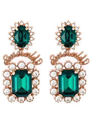 Mawi Emerald Word Crystal Earrings
