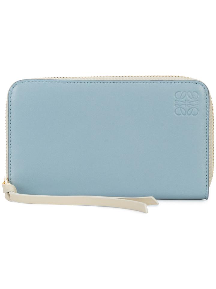 Loewe Medium Zip Around Wallet - Blue