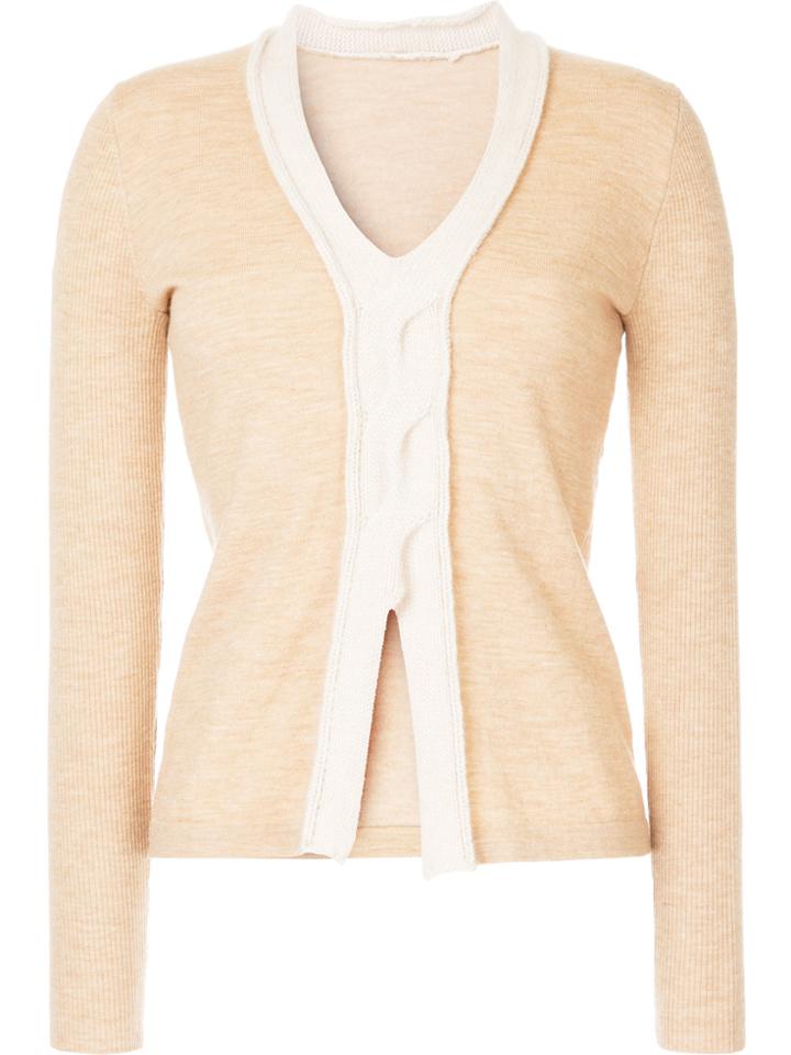 Onefifteen Twist Front Knitted Top - Brown