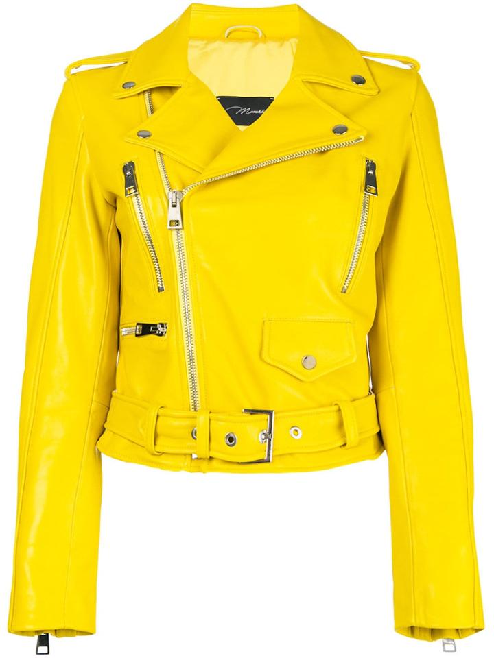 Manokhi Biker Jacket - Yellow & Orange
