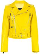 Manokhi Biker Jacket - Yellow & Orange