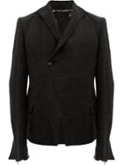 Cedric Jacquemyn Off-centre Button Blazer - Black