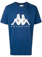 Paura Kappa Print T-shirt - Blue