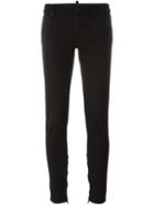 Dsquared2 Skinny Medium Waist Jeans, Women's, Size: 36, Black, Cotton/polyester/elastolefin/spandex/elastane
