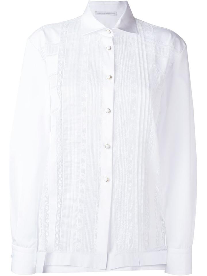 Ermanno Scervino Lace Front Panel Shirt