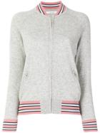 Chinti & Parker Knitted Bomber Jacket - Grey