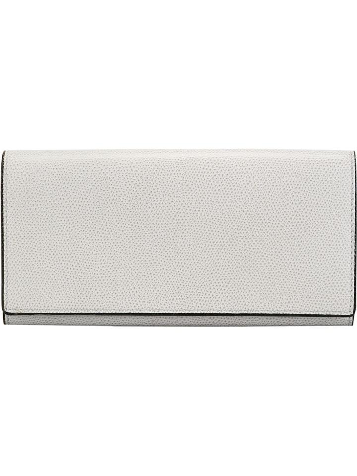 Valextra Leather Wallet - Grey