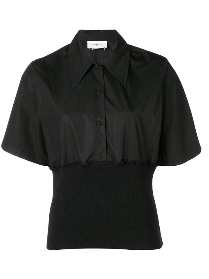 Ports 1961 Fitted Hem Shirt - Black