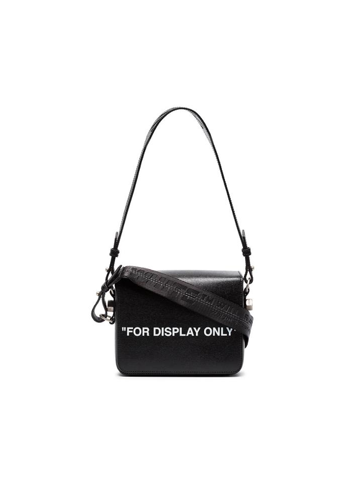 Off-white Black For Display Only Leather Shoulder Bag