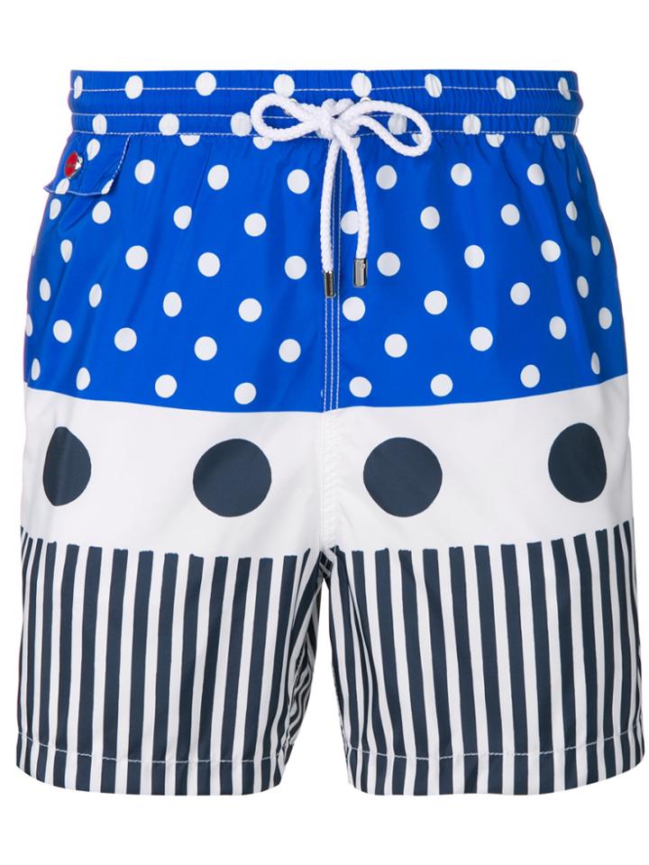 Kiton West Swim Shorts - Blue