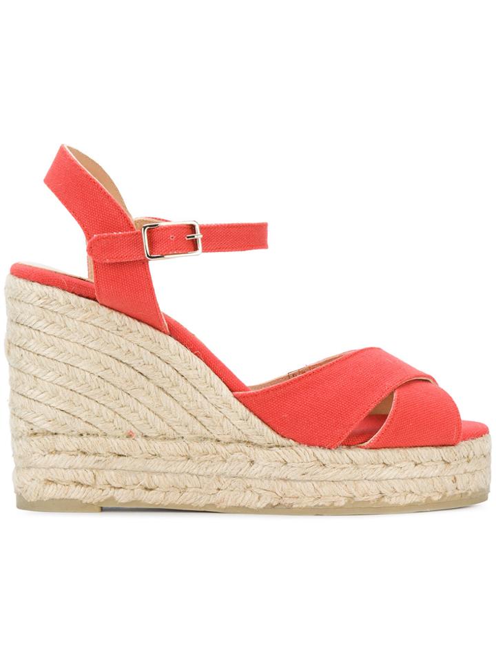Castañer Blaudell Wedge Sandals - Yellow & Orange