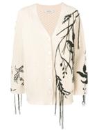 Dorothee Schumacher Fringe Details Floral Cardigan - Neutrals