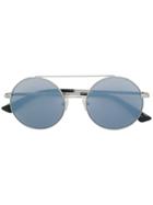 Mcq By Alexander Mcqueen Eyewear Round Frame Sunglasses - Metallic