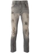 R13 Ripped Slim-fit Jeans - Grey