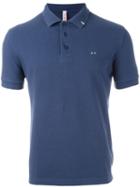 Sun 68 Logo Polo Shirt, Men's, Size: L, Blue, Cotton