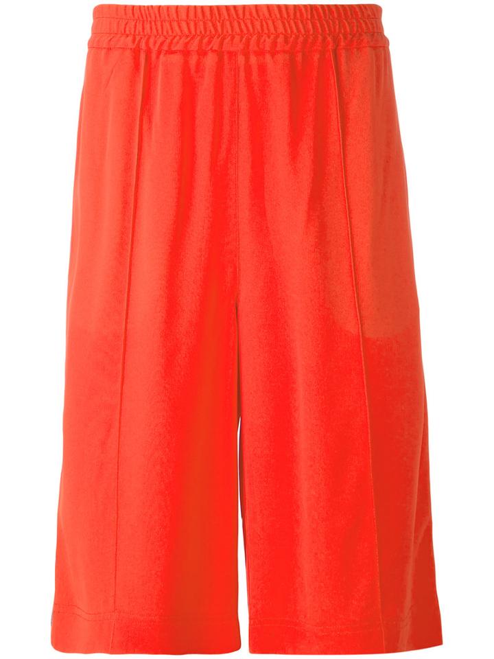 Msgm - Side Strip Shorts - Men - Polyamide/acetate/viscose - 48, Red, Polyamide/acetate/viscose