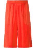 Msgm - Side Strip Shorts - Men - Polyamide/acetate/viscose - 48, Red, Polyamide/acetate/viscose