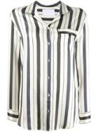 Asceno Oversized Striped Shirt - Neutrals
