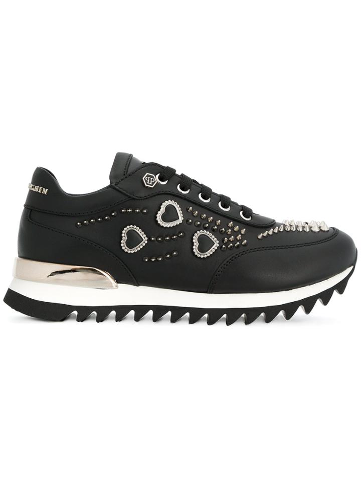 Philipp Plein Studded Sneakers - Black