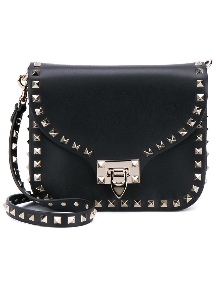 Valentino Valentino Garavani 'rockstud' Shoulder Bag, Women's, Black, Leather/metal