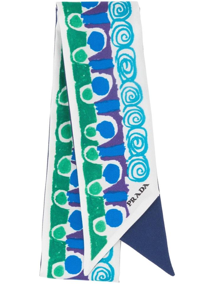 Prada Printed Ribbon - Blue