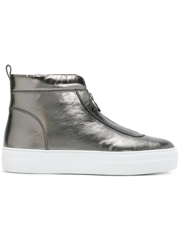 Moncler Pauline Hi-top Sneakers - Grey