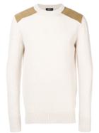 A.p.c. Contrast-patch Sweater - Neutrals