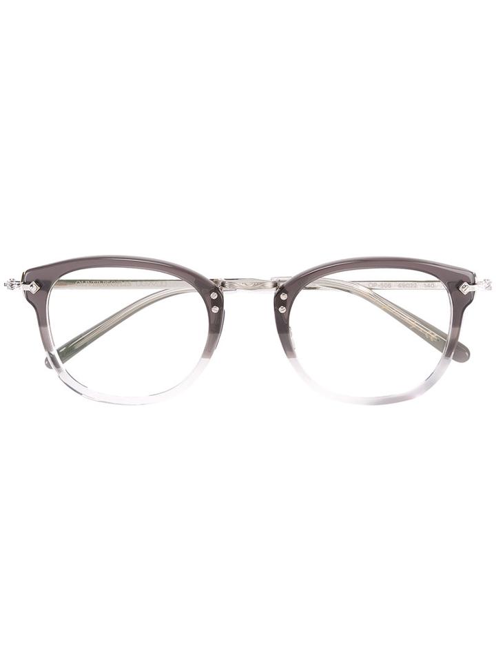 Oliver Peoples - Round Frame Glasses - Men - Acetate/metal - 49, Grey, Acetate/metal
