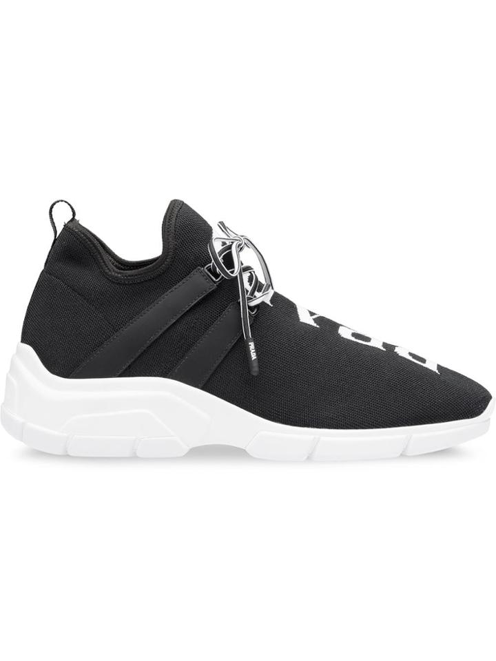 Prada Knit Sneakers - Black