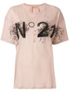 Nº21 Logo Print T-shirt - Neutrals