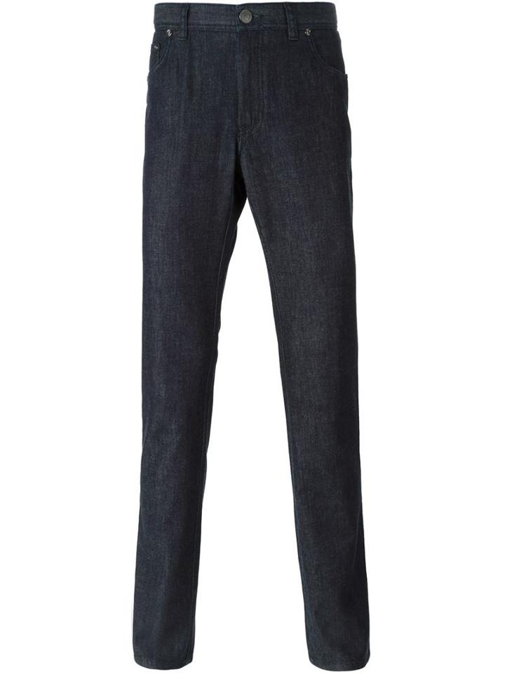 Brioni 'livigno' Slim Jeans, Men's, Size: 41, Blue, Cotton/spandex/elastane/cashmere
