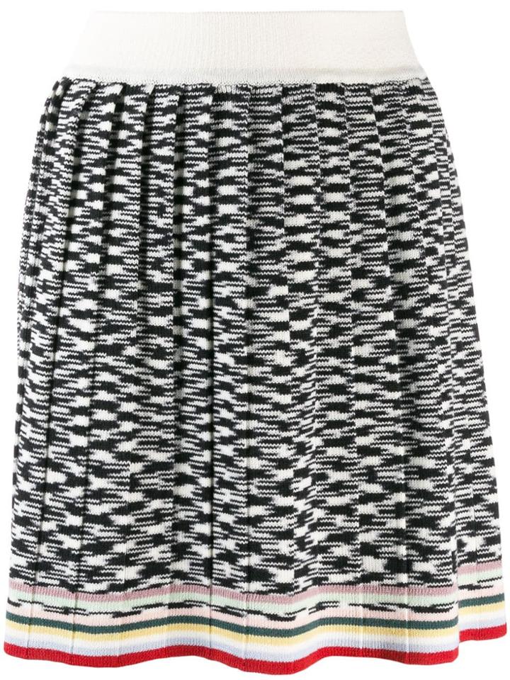 Missoni Two-tone Design Skirt - White