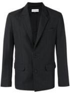 Gosha Rubchinskiy - Pinstripe Blazer - Men - Linen/flax/cupro/wool - L, Grey, Linen/flax/cupro/wool