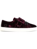 D.a.t.e. Buckle Strap Sneakers - Pink & Purple