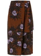 Andrea Marques Printed Midi Skirt - Multicolour