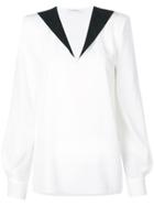 Givenchy V-neck Embellished Blouse - White