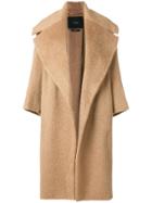 Max Mara Oversized Lapel Coat - Brown