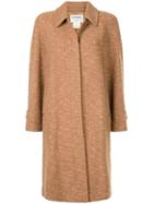Chanel Pre-owned Loose Fit Midi Coat - Brown