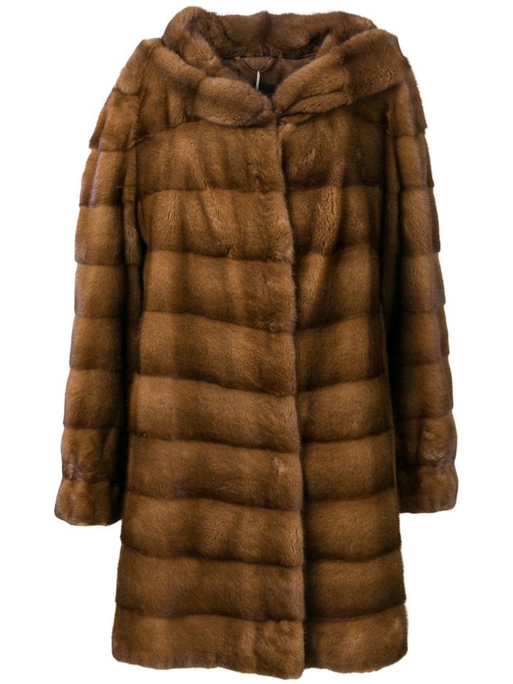 Liska Ari Trmmed Coat - Brown