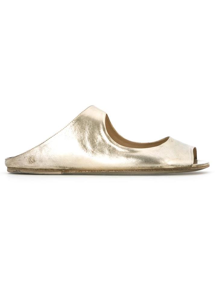 Marsèll Metallic Open Toe Sandals