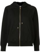 Sonia Rykiel Patches Sleeves Zipped Hoodie, Women's, Size: Xs, Black, Cotton