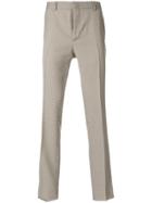 Fendi Tailored Houndstooth Trousers - Brown
