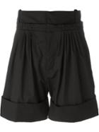 J.w. Anderson Pleated Shorts, Men's, Size: 50, Black, Cotton/polyurethane